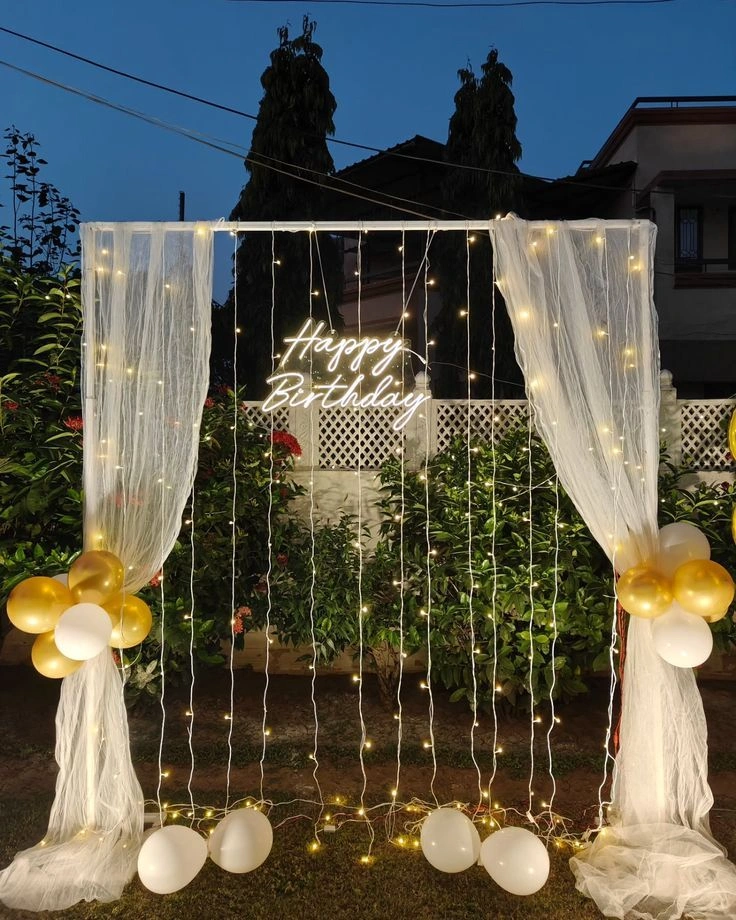 Birthday party setup