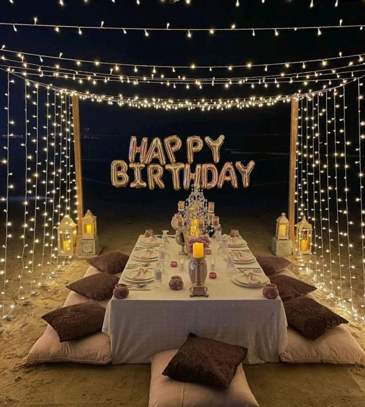 Birthday party setup
